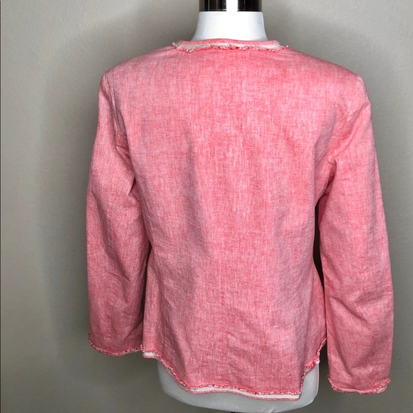 Luciano Dante Light Red Suit Blazer coat jacket - Picture 6 of 7